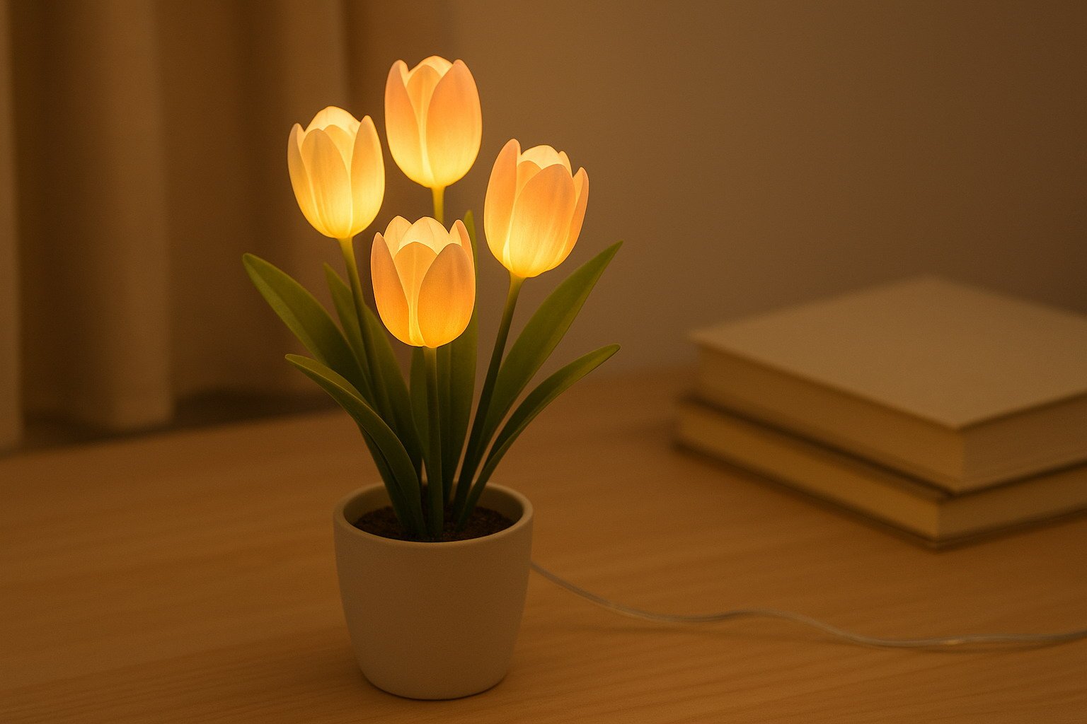 AMZSTAR DIY Tulip Night Light LED Handmade Decoration